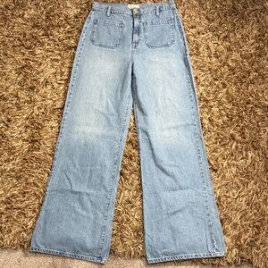 Light Blue Wide Leg Women's Jeans